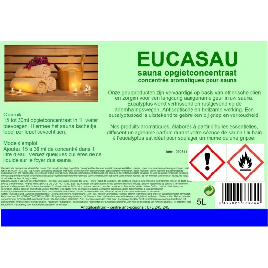 Sauna opgietconcentraat Eucalyptus (sauna)  5l