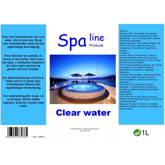 Spa Clear water 1 liter