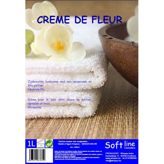 Soft Creme de fleur badcreme 1 Liter