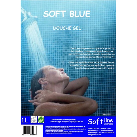 Soft Douchegel Soft blue 1Liter